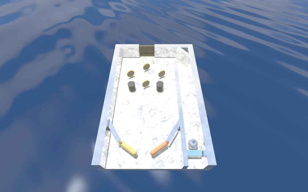 RayTilt: the board floating on open water